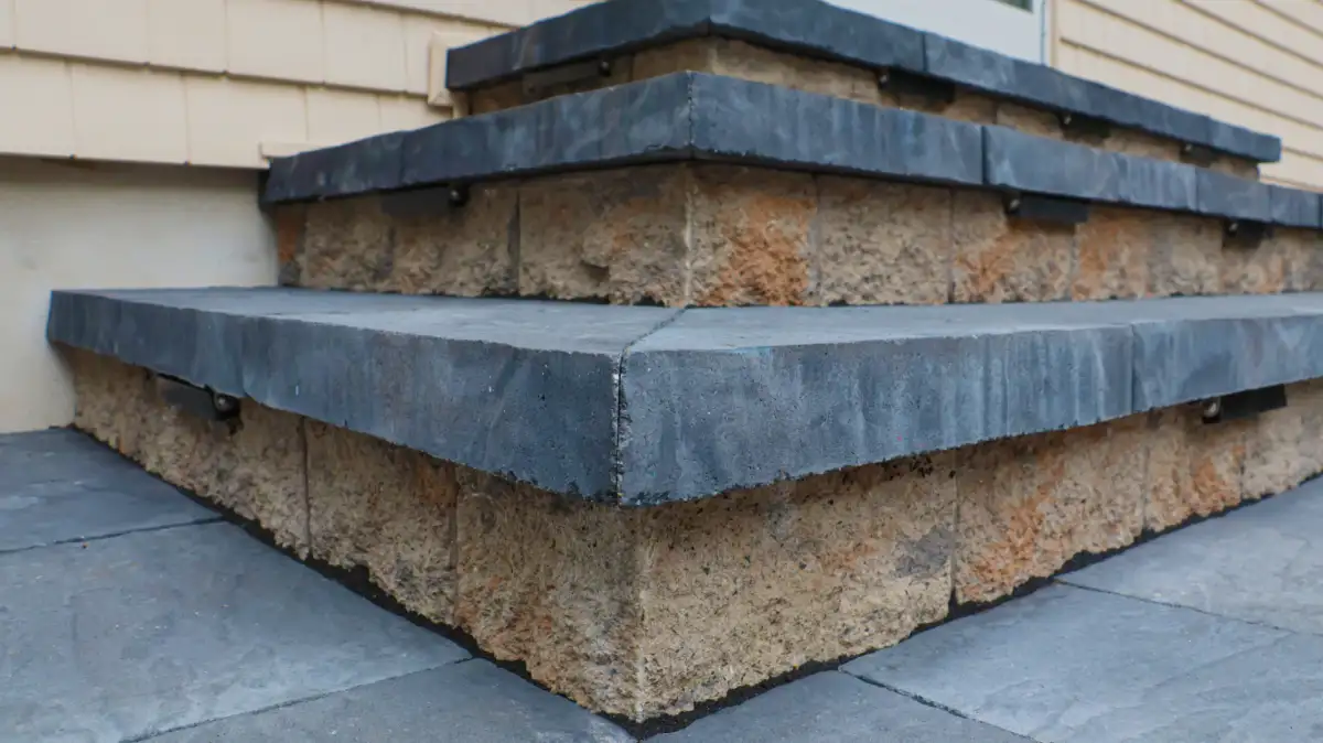 Completed hardscape with clean joint lines and edge restraint