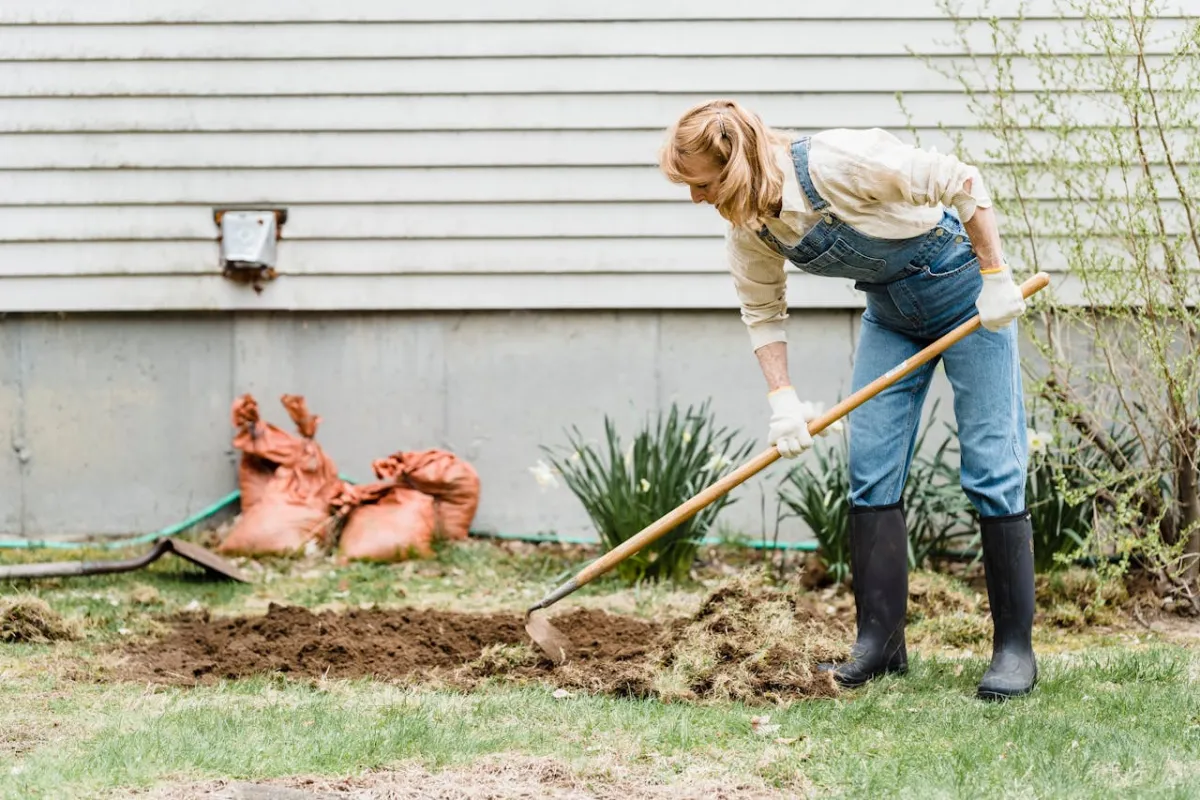 Irrigation system installation and trenching for a South Jersey lawn